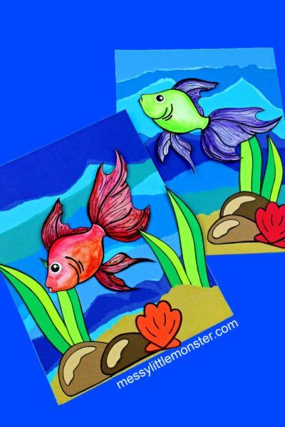 25 Fun Ocean Crafts and Art for Kids of All Ages - Craftulate