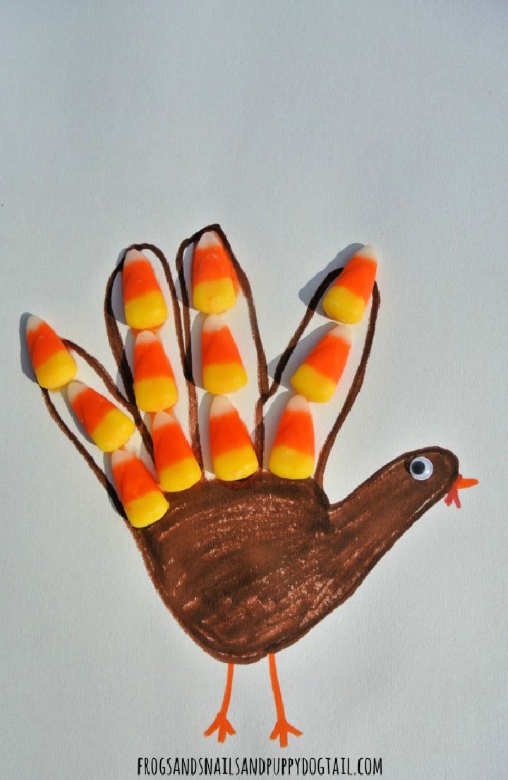 DIY Candy Corn Turkey Craft