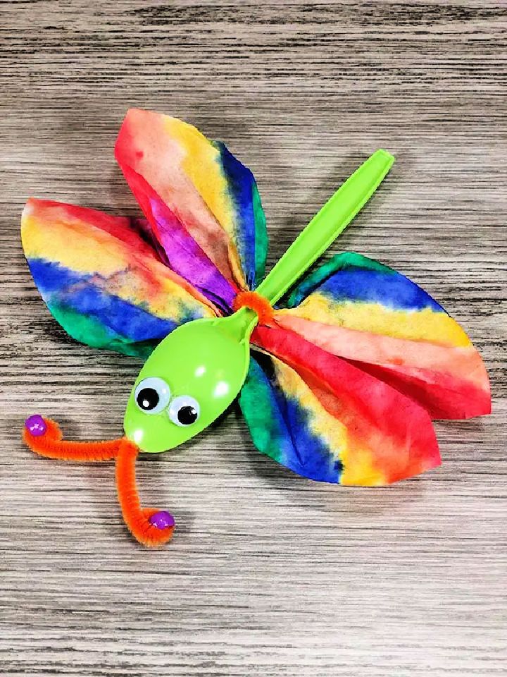 Coffee Filter Dragonfly Craft