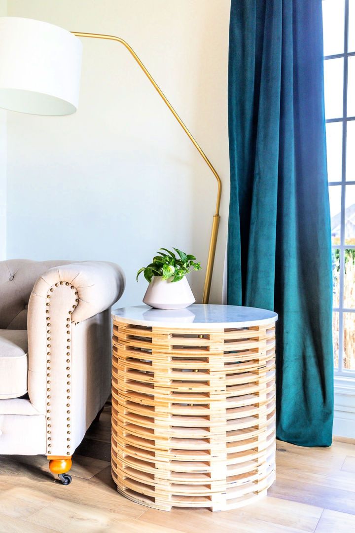 DIY Stacked Side Table