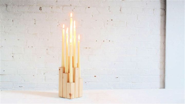 DIY Wooden Candle Holder