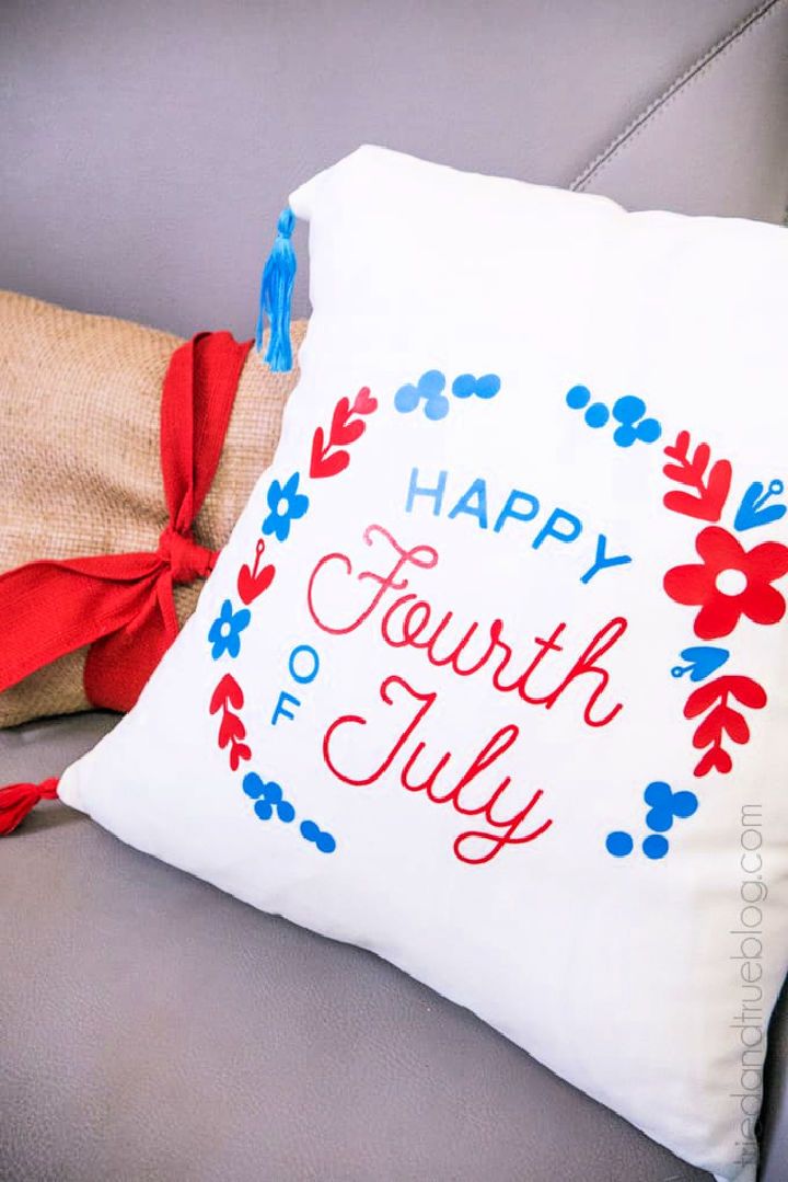 Fourth of July Pillow Cover
