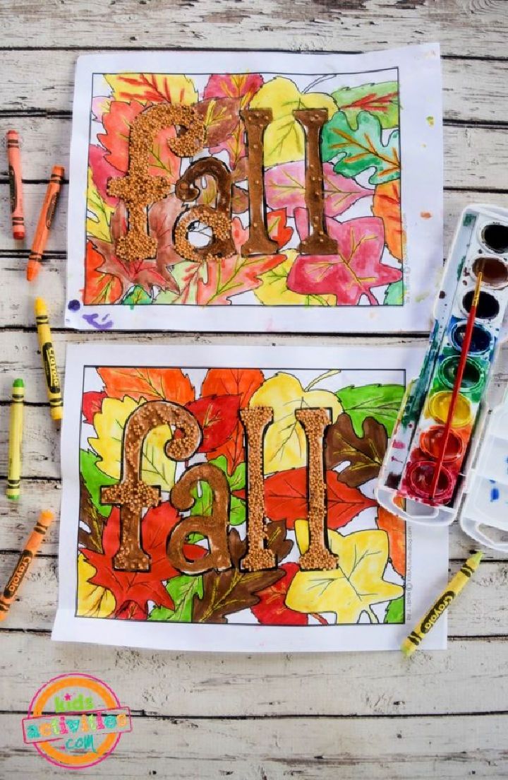 Free Fall Coloring Pages for Kids