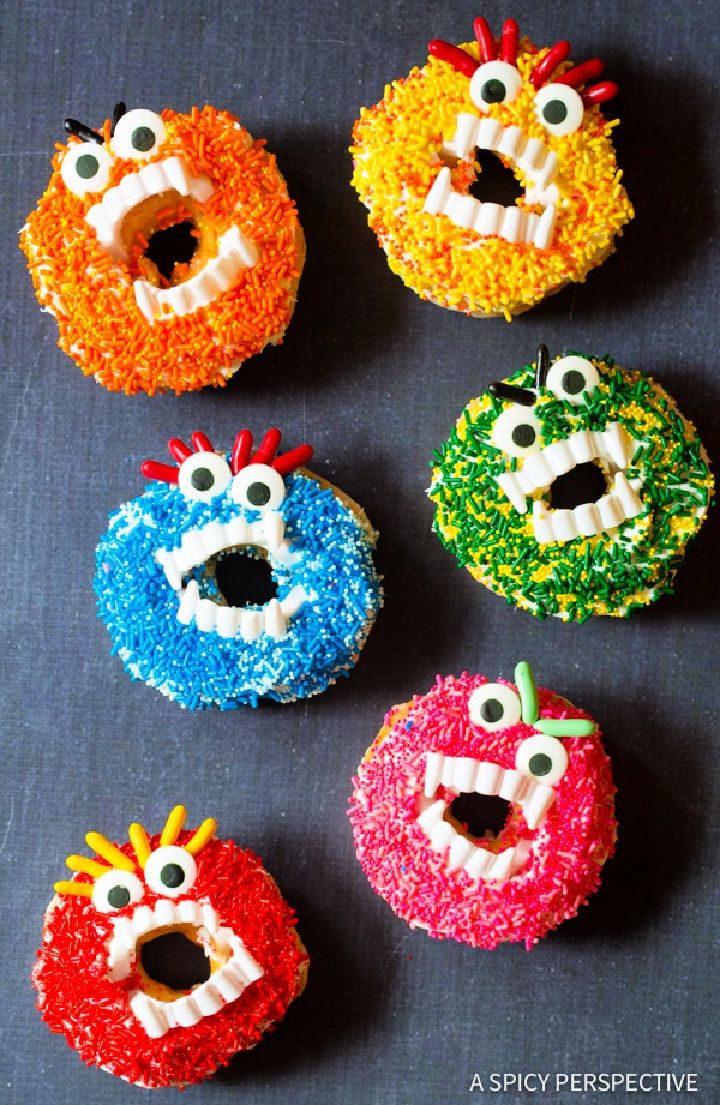 Halloween Monster Donuts