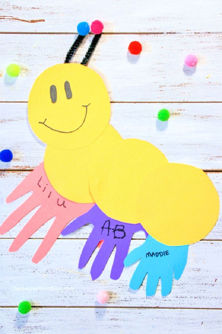 Handprint Caterpillar Craft