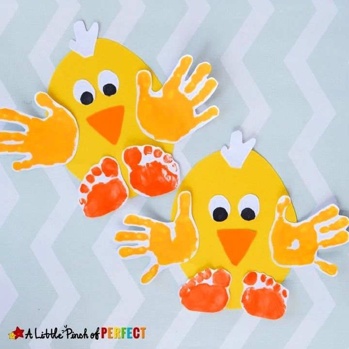 DIY Handprint Chick