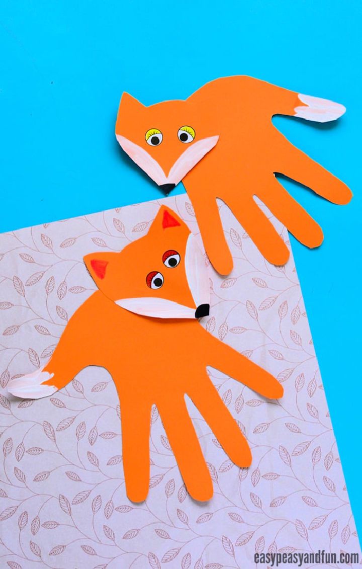 DIY Handprint Fox Craft