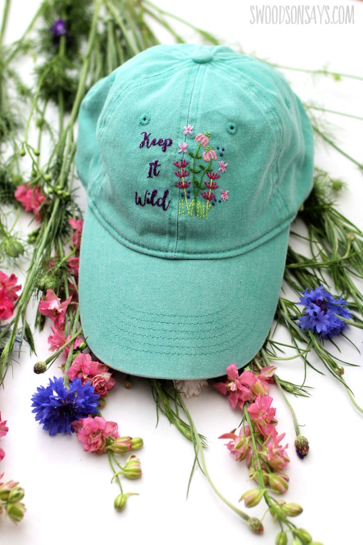 How to Embroider a Hat by Hand