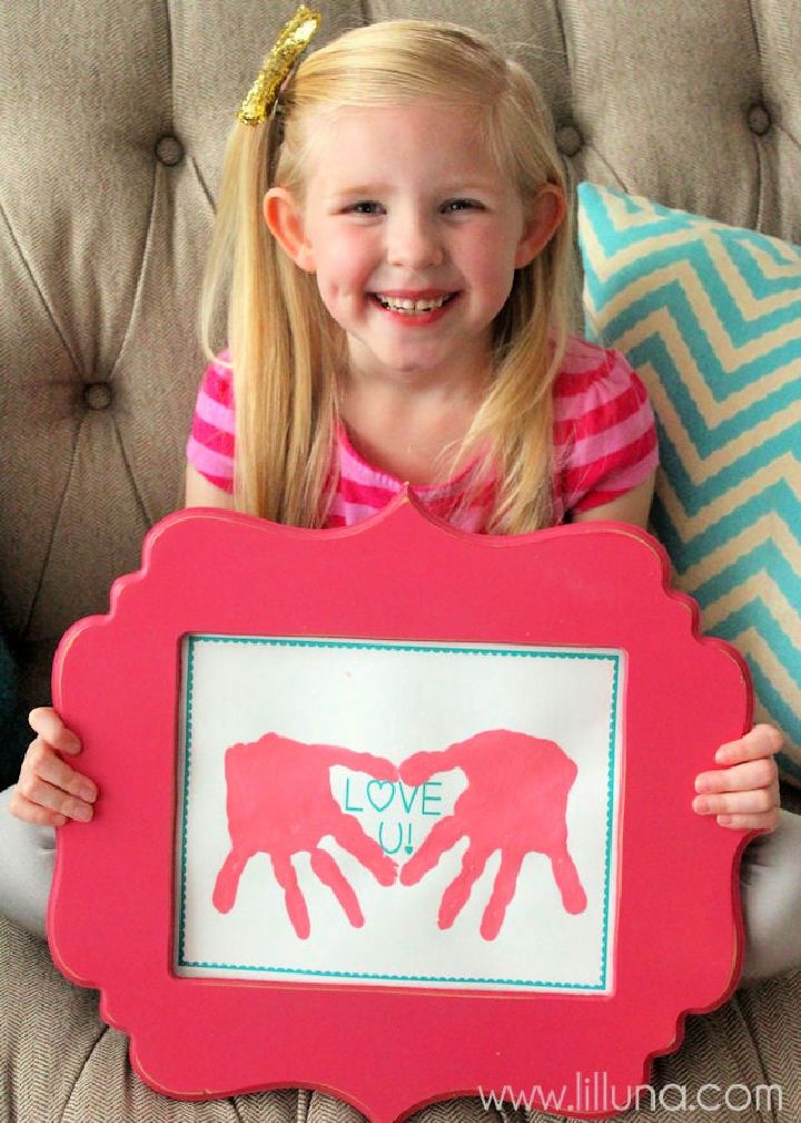 Love U Handprint Gift DIY
