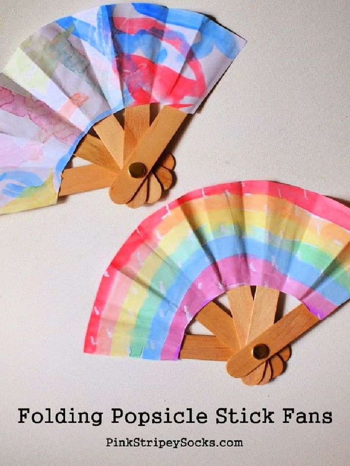 Make a Folding Popsicle Stick Fan