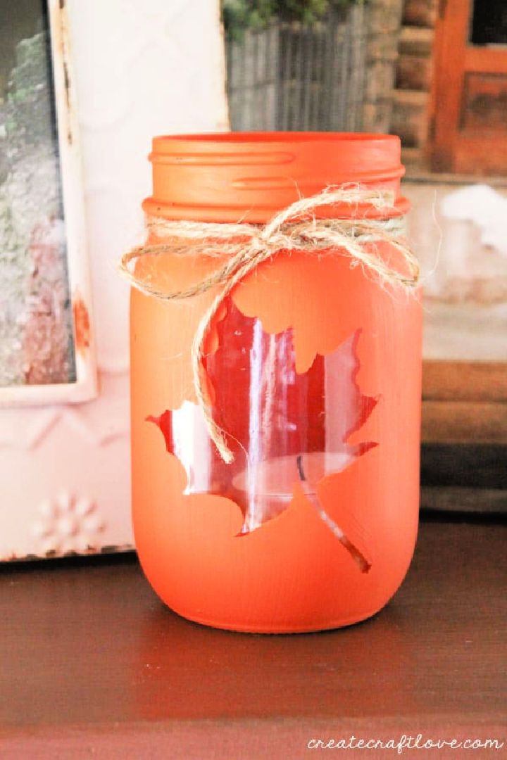 Mason Jar Fall Luminary