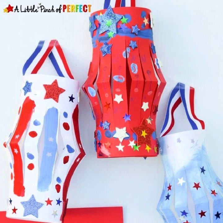 Patriotic Paper Lantern Craft