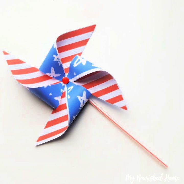 DIY Patriotic Pinwheel Craft for Kids