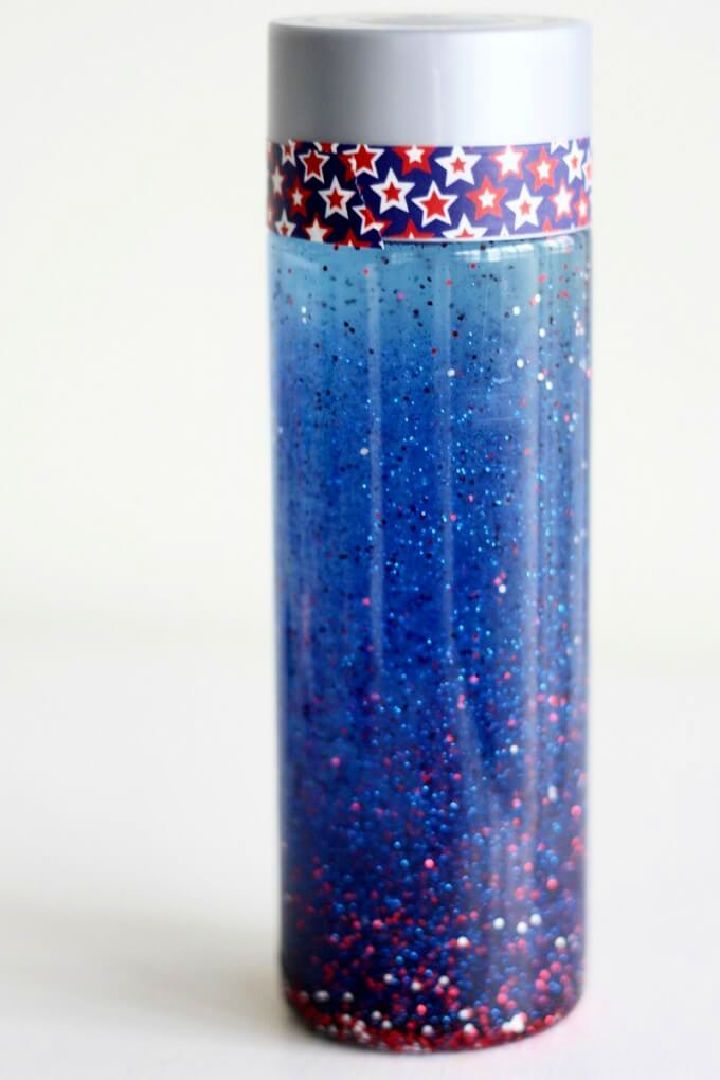 Patriotic Sensory Bottle for Kids