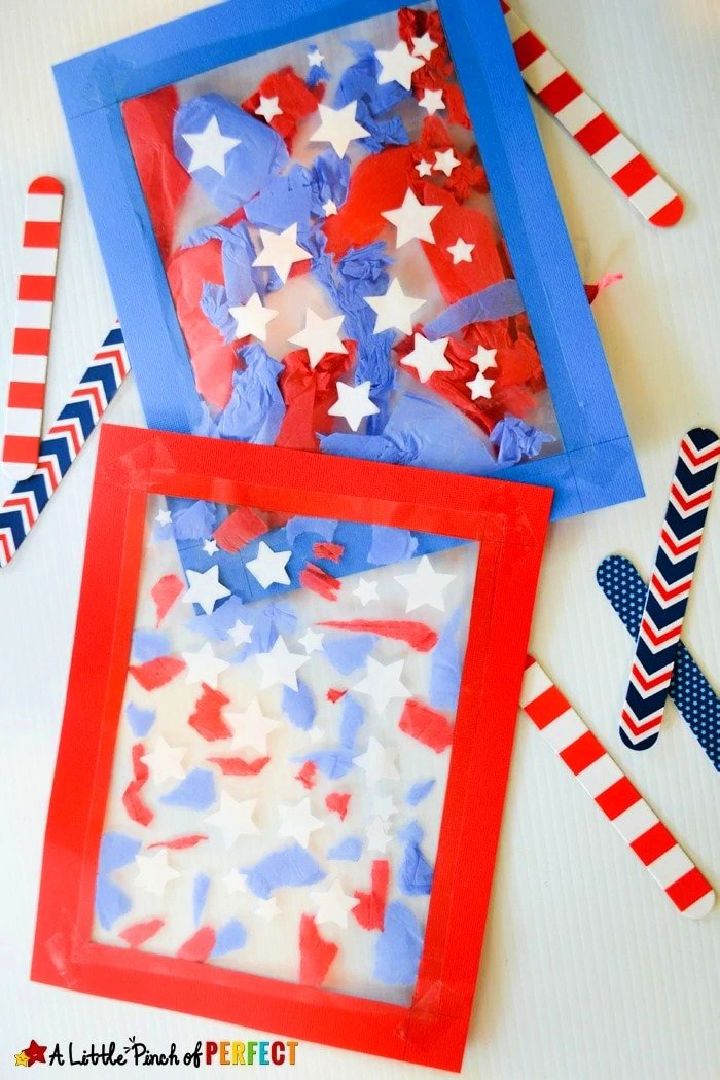 Patriotic Suncatcher Kids Craft