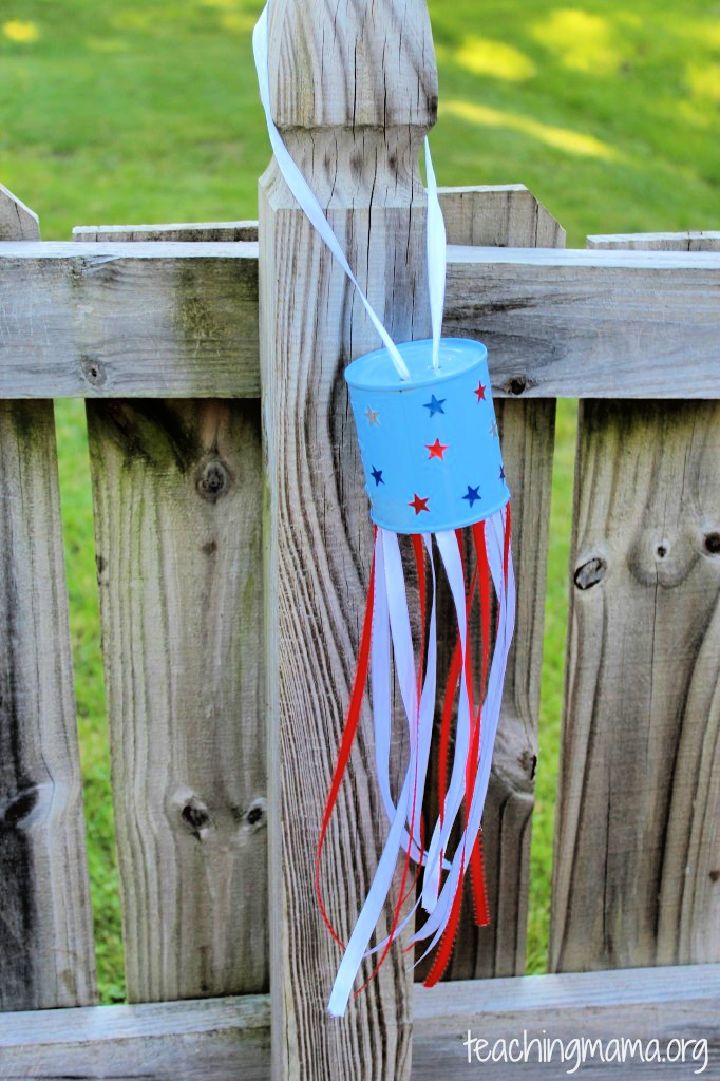 Patriotic Tin Can Windsock