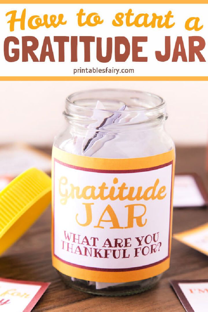 Printable Gratitude Jar