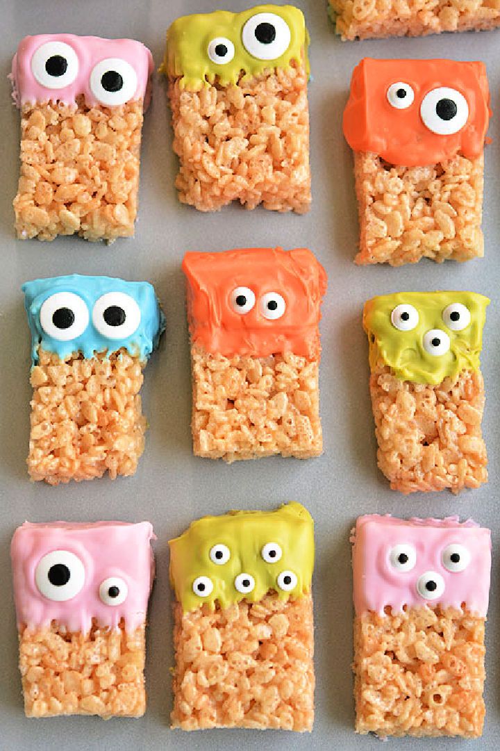 Rice Krispie Treat Monsters