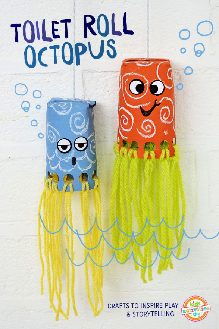 Toilet Roll Octopus Craft For Kids