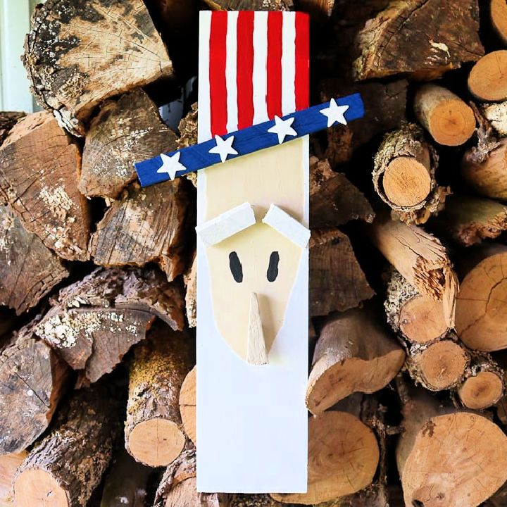 Uncle Sam Decorations from Scrap Wood