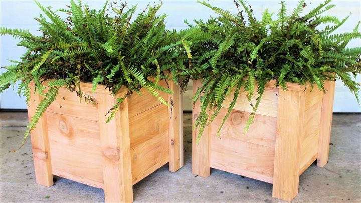 Cedar Wood Planter Box Project