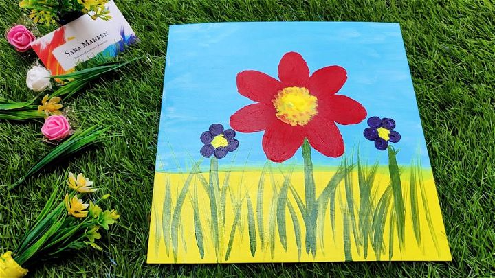 Kids Art Ideas: Spiral Art Garden Collage