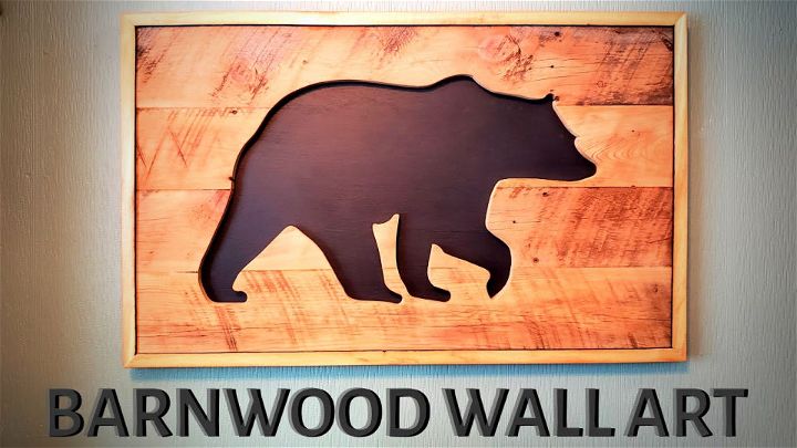 Homemade Barn Wood Wall Art