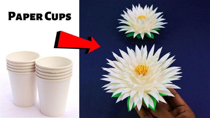 Paper Cup Flowers Craft
