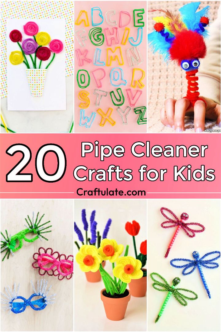 20 Fun Pipe Cleaner Crafts for Kids and Adults - things to make out of pipe cleaners