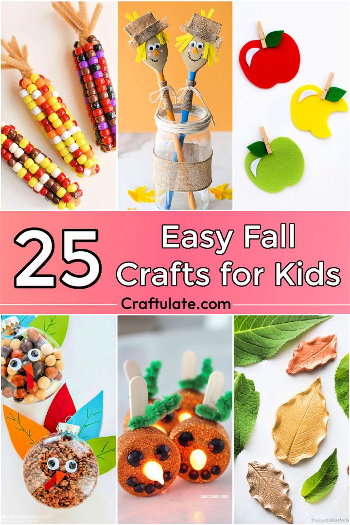 25 Easy Fall Crafts for Kids: October Craft Ideas
