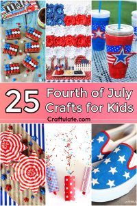 25 Easy Fourth of July Crafts: 4th of July Crafts for Kids