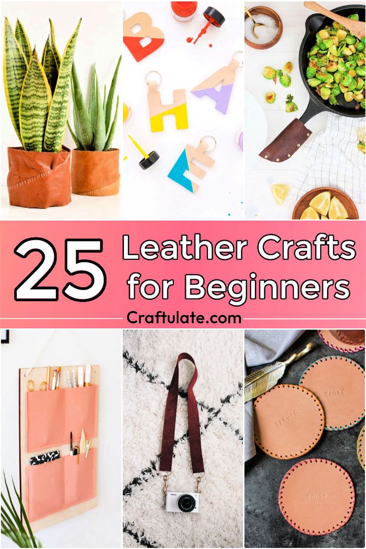 25 Easy Leather Crafts and Projects for Beginners - DIY Leather Projects