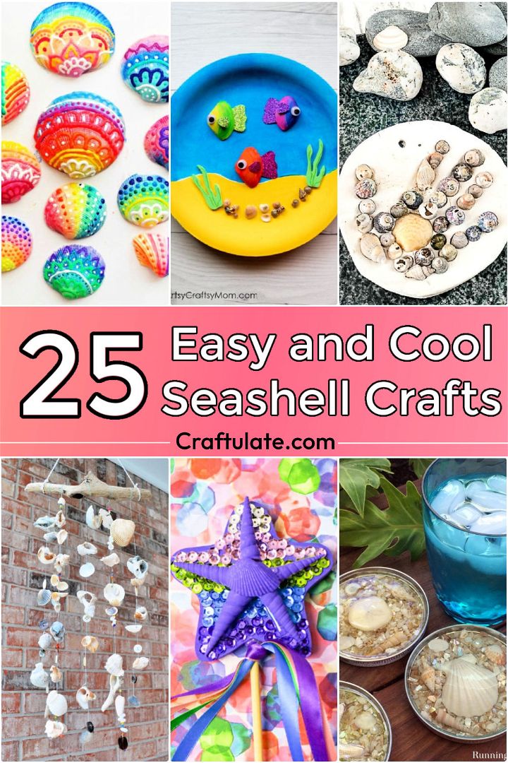 Easy Seashell Crafts and Decor Ideas25 Easy Seashell Crafts and Decor Ideas - Craft Ideas With Seashells
