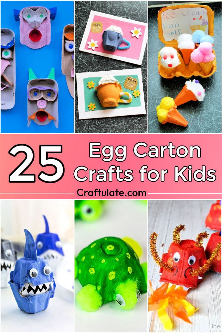 25 Egg Carton Crafts and Art Projects for Kids