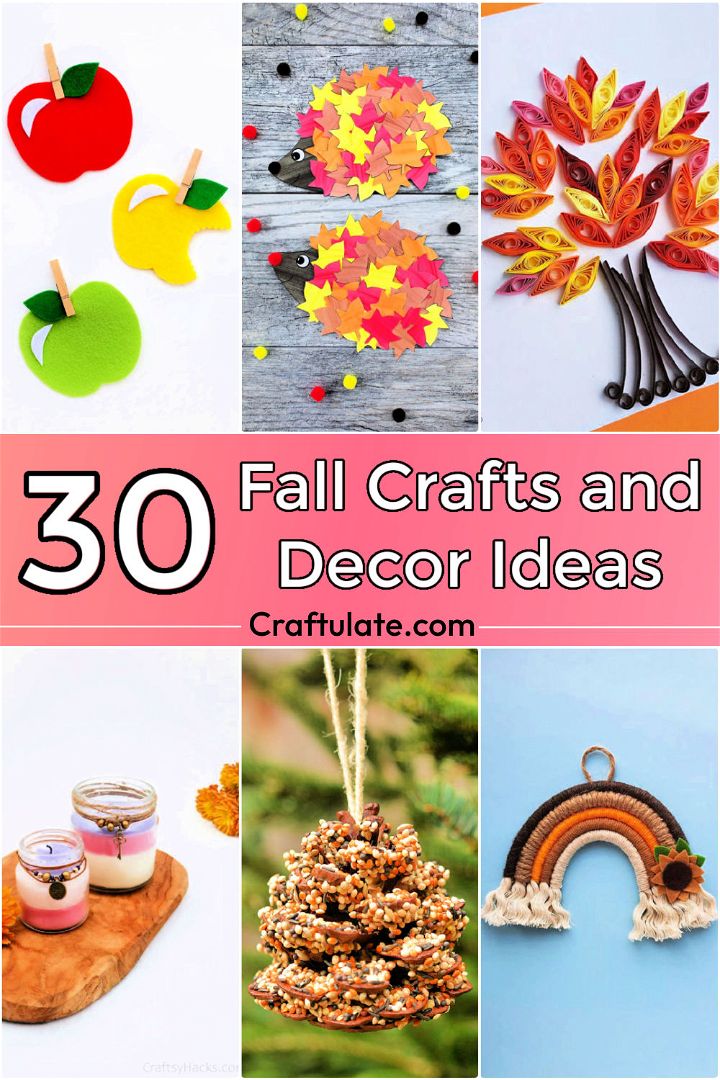 30 DIY Fall Crafts and Decor Ideas for Home
