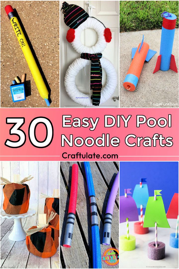 30 DIY Pool Noodle Crafts and Things to Make