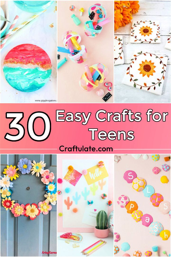 Easy Crafts for Teens Arts and Craft Ideas for Tweens