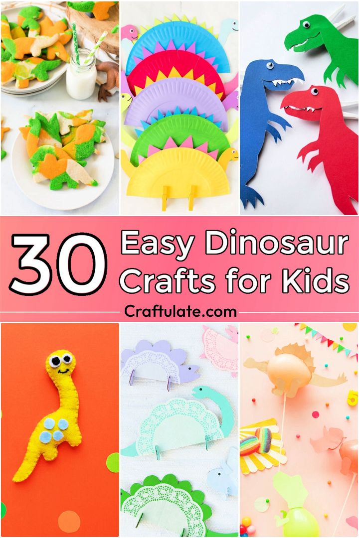 30 Easy Dinosaur Crafts and Activities For Kids