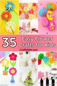 35 Easy Flower Crafts and Art Ideas for Kids - Craftulate