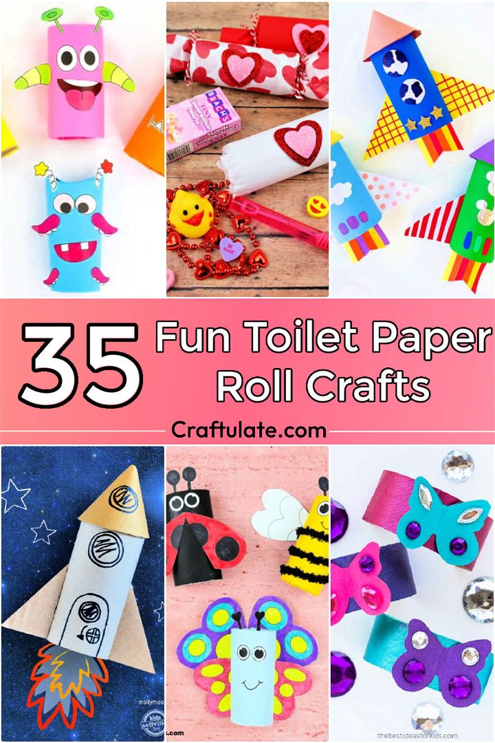 35 Easy Toilet Paper Roll Crafts for Kids - Crafts With Toilet Paper Rolls