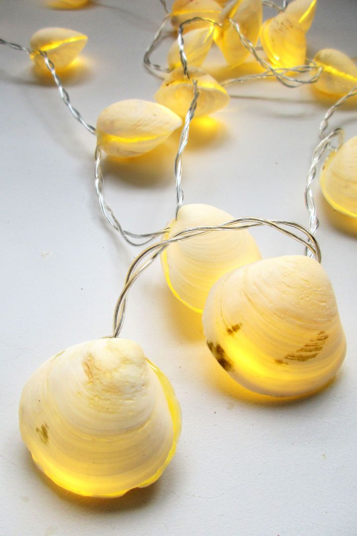 DIY Seashell String Lights