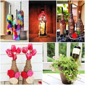 25 Easy DIY Wine Bottle Crafts and Upcycling Ideas - Bottle Decor and Art Ideas
