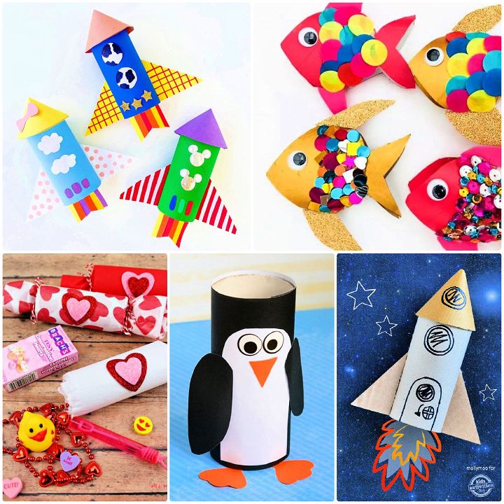 11 Easy Toilet Paper Roll Crafts for Kids to Make