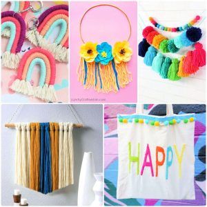easy yarn crafts for adults and beginners