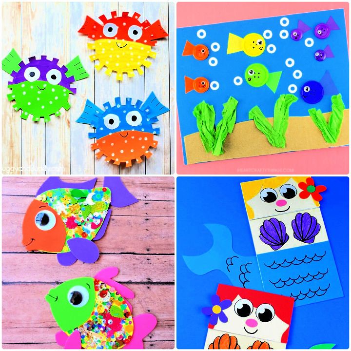 Sea Creature Painting Sponges for Kids Crafts Marine Life Animal Set Pack  of 5 