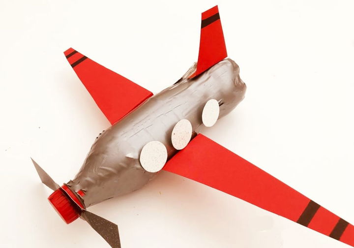 Plastic Bottle Airplane Craft for Kids