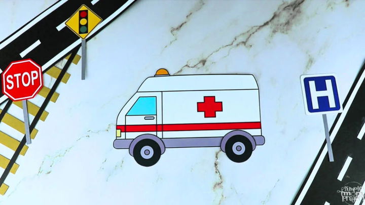 A is for Ambulance Craft Using Paper