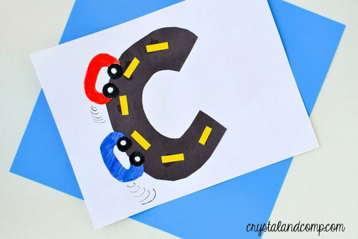 C is for Car Activity Craft for Preschoolers