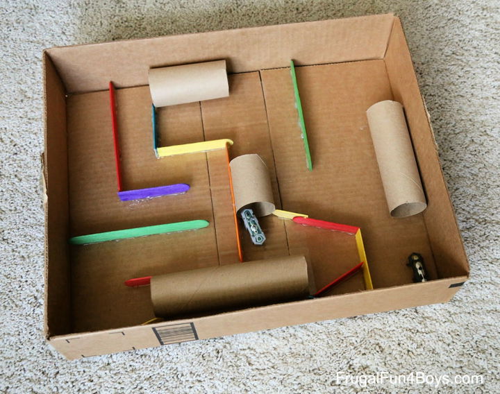 Cardboard Hex Bug Playground Craft