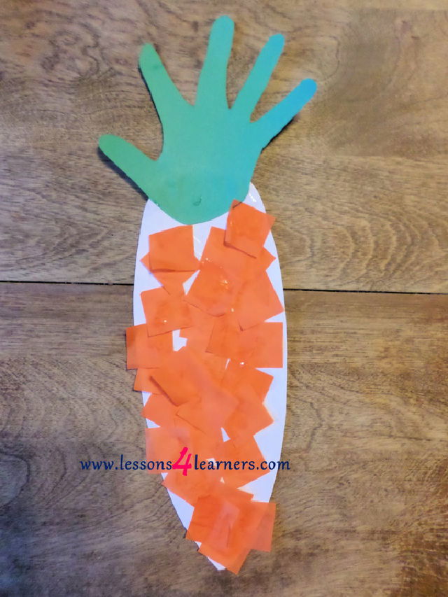 Cheap DIY Handprint Carrot